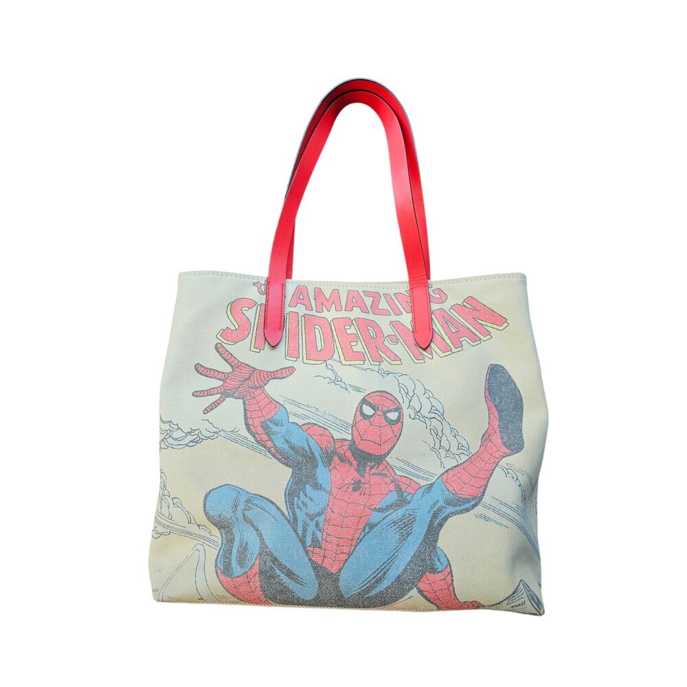 Coach x Marvel Jes Tote Womens Spiderman Comic Book Print Bag